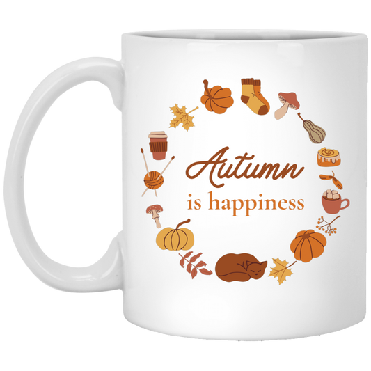 Autumn is Happiness Mug 11oz