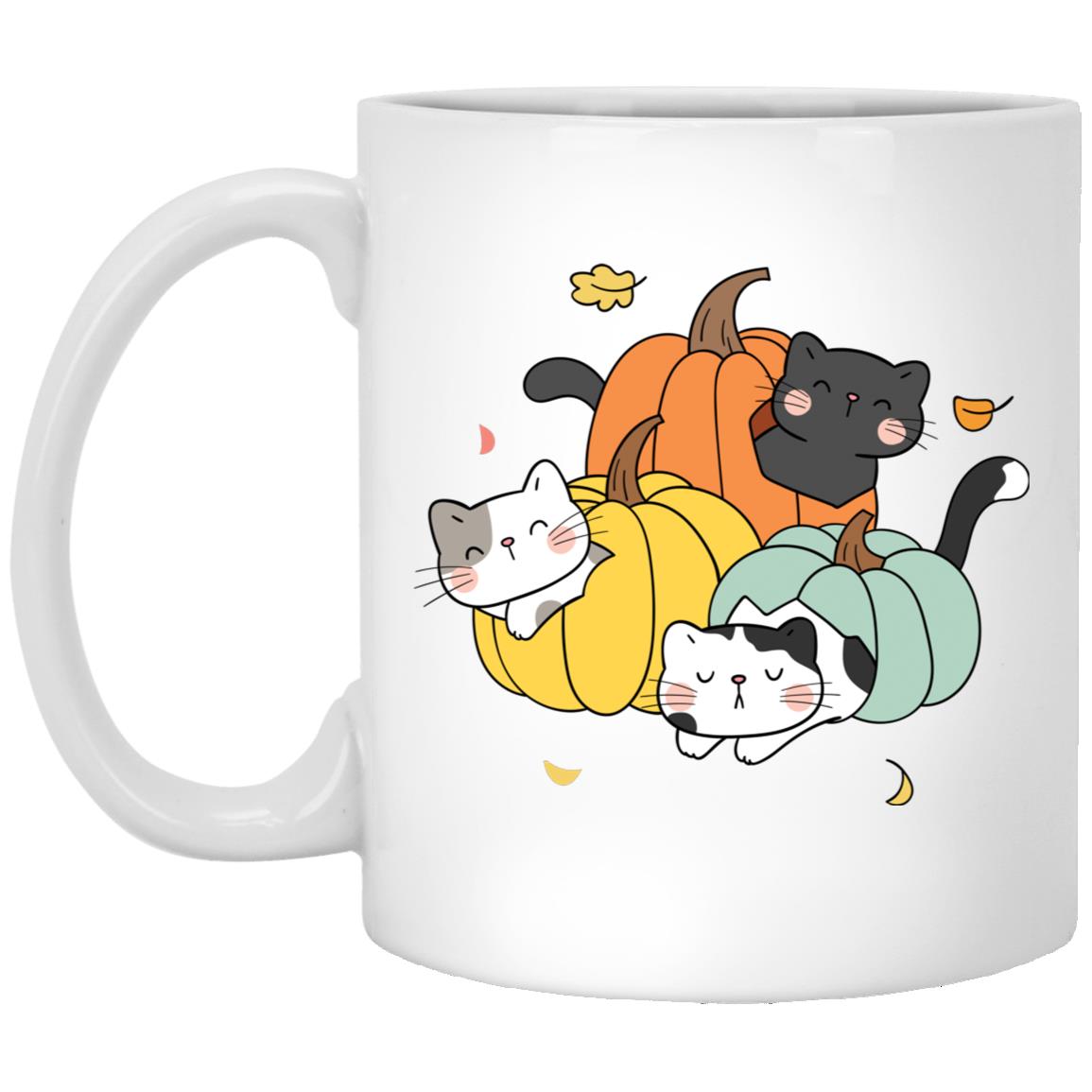 Cats in Pumpkins Mug 11oz