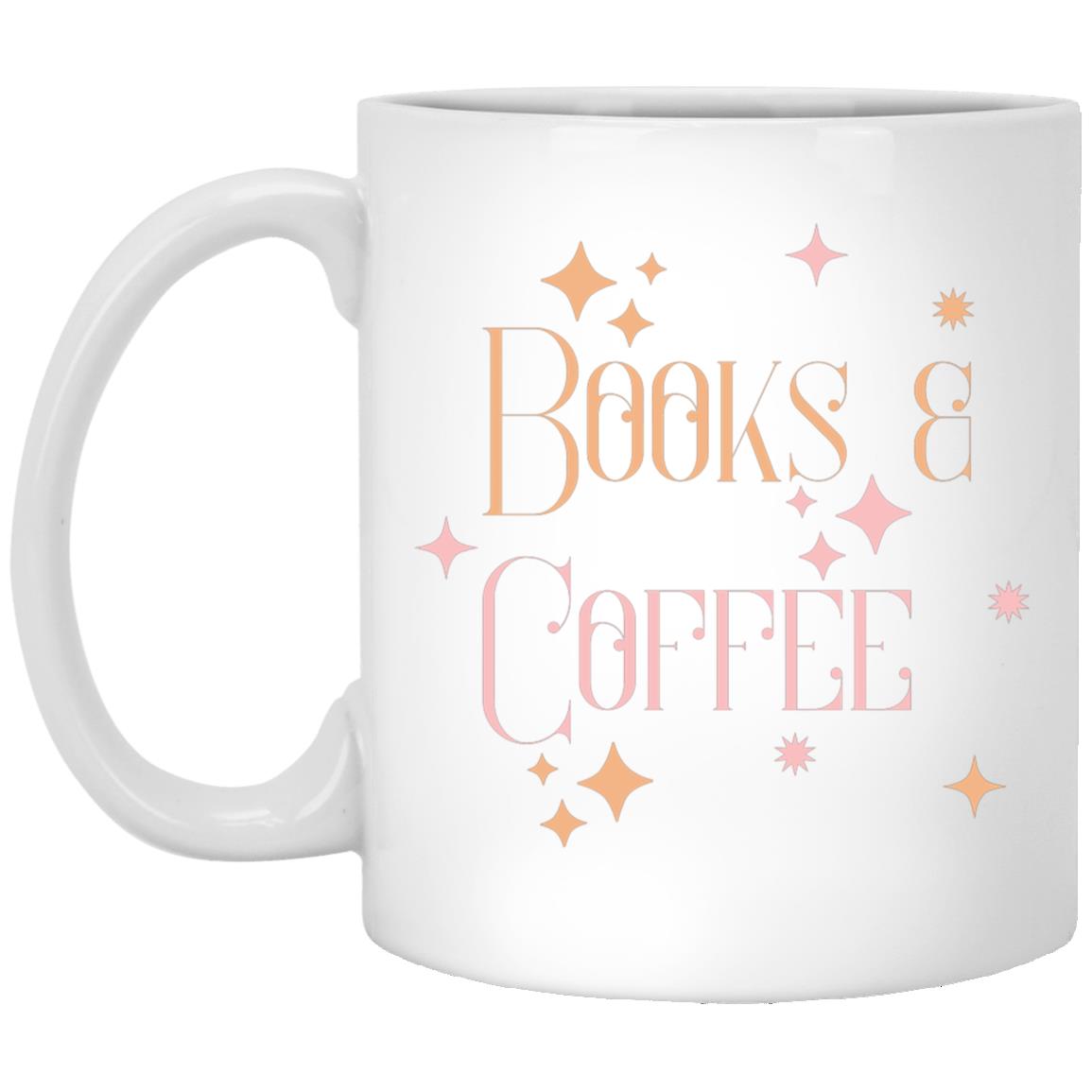 Books and Coffee Mug 11oz