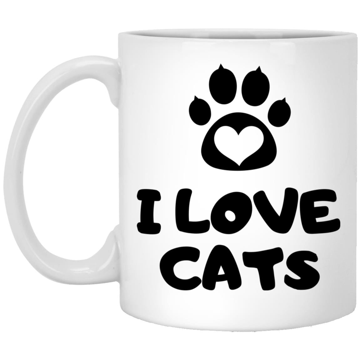 I Love Cats Mug 11oz