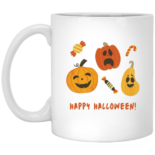 Happy Halloween Pumpkins Mug 11oz