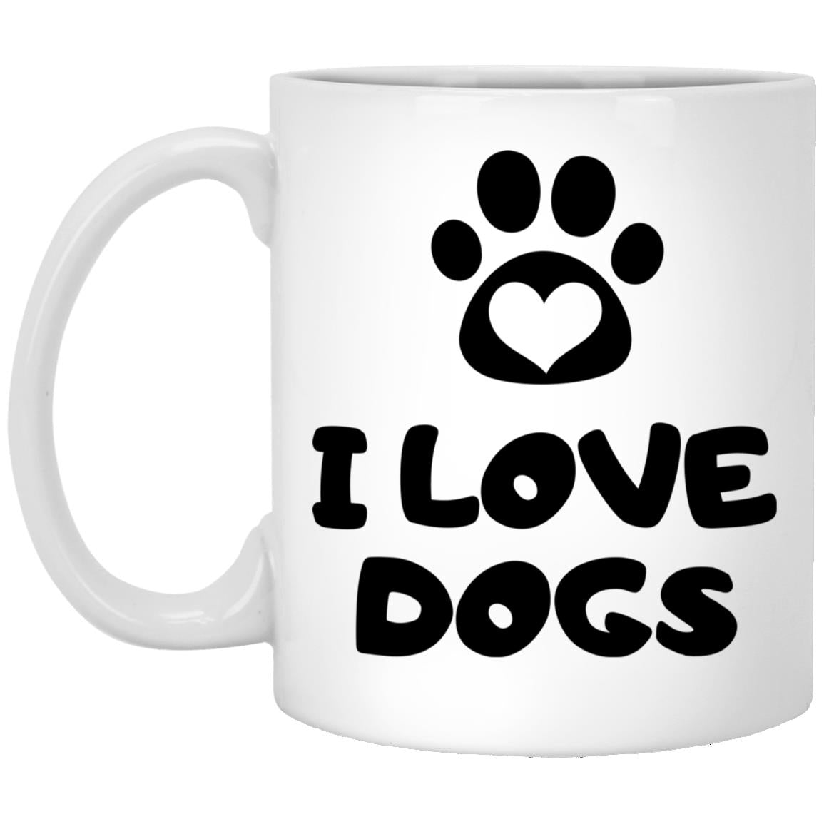 I Love Dogs Mug 11oz